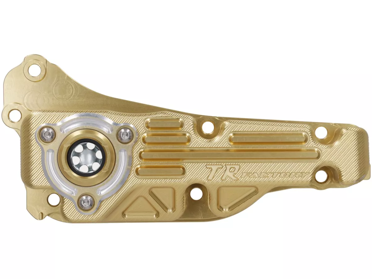 Cárter de aceite TR Factory, dorado, para Vespa 946 125–150 (2013–), GTS / GTS Super 125–150 (2016–), LT 125–150 (2014), LX 125–150 (2012–2013), Primavera 125–150 (2013–), S 125 (2012), Sprint 125–150 (2014–)