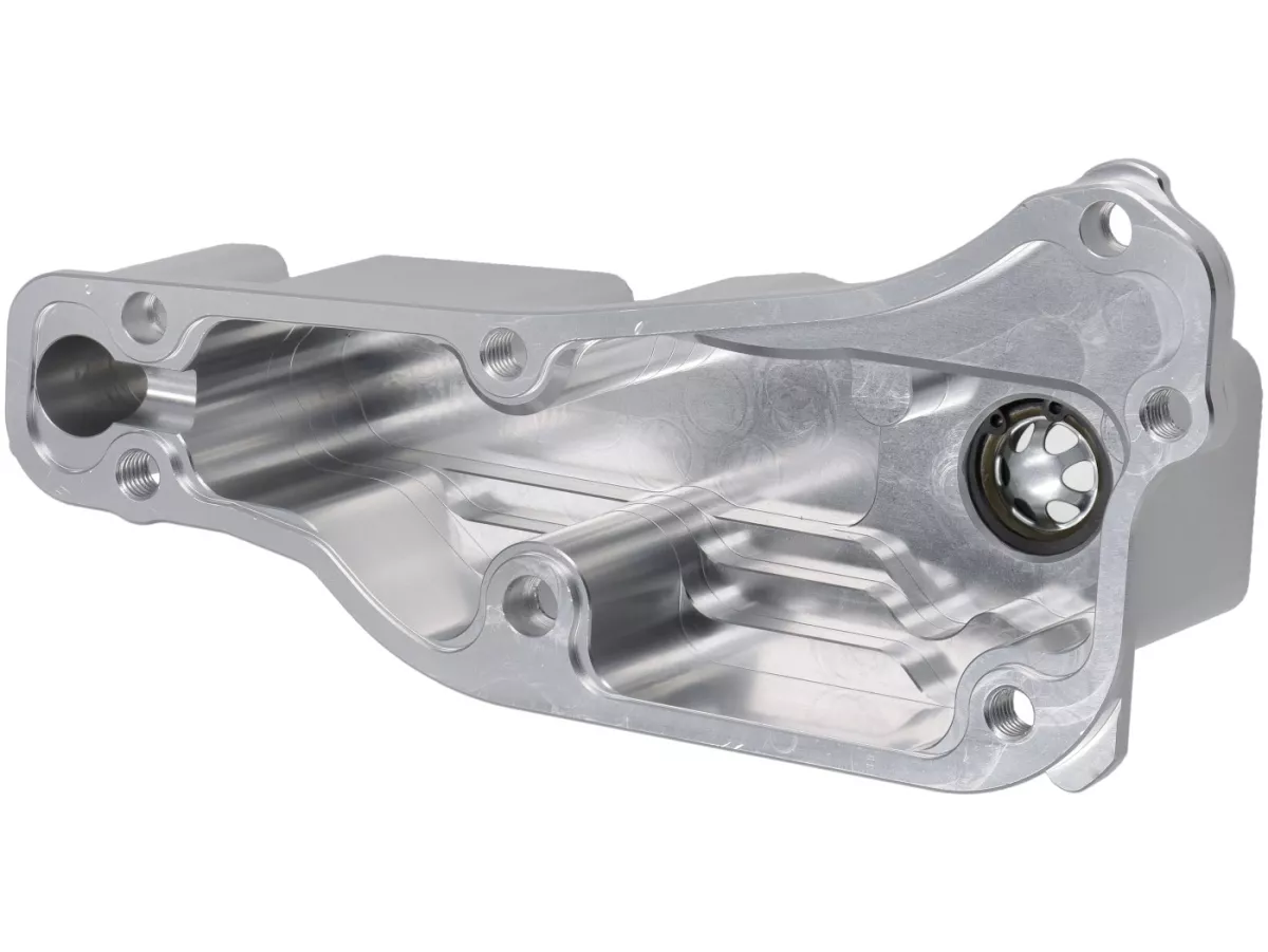 Cárter de aceite TR Factory, color plateado, para Vespa 946 125–150 (2013–), GTS / GTS Super 125–150 (2016–), LT 125–150 (2014), LX 125–150 (2012–2013), Primavera 125–150 (2013–), S 125 (2012), Sprint 125–150 (2014–)