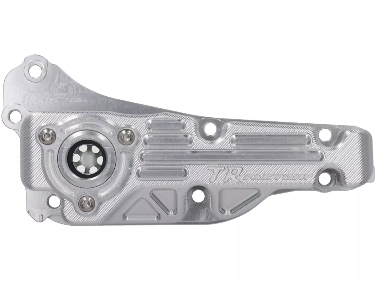 Cárter de aceite TR Factory, color plateado, para Vespa 946 125–150 (2013–), GTS / GTS Super 125–150 (2016–), LT 125–150 (2014), LX 125–150 (2012–2013), Primavera 125–150 (2013–), S 125 (2012), Sprint 125–150 (2014–)