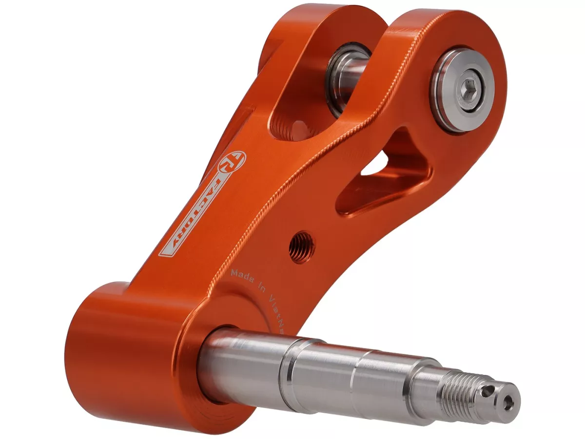 Forcellone TR Factory, arancione per Vespa GTS, GTS Super, GTV, GT 60, GT, GT L, Sprint, Primavera, LX, LXV, S, ET2, ET4, 946, Piaggio Zip, Sfera Hexagon