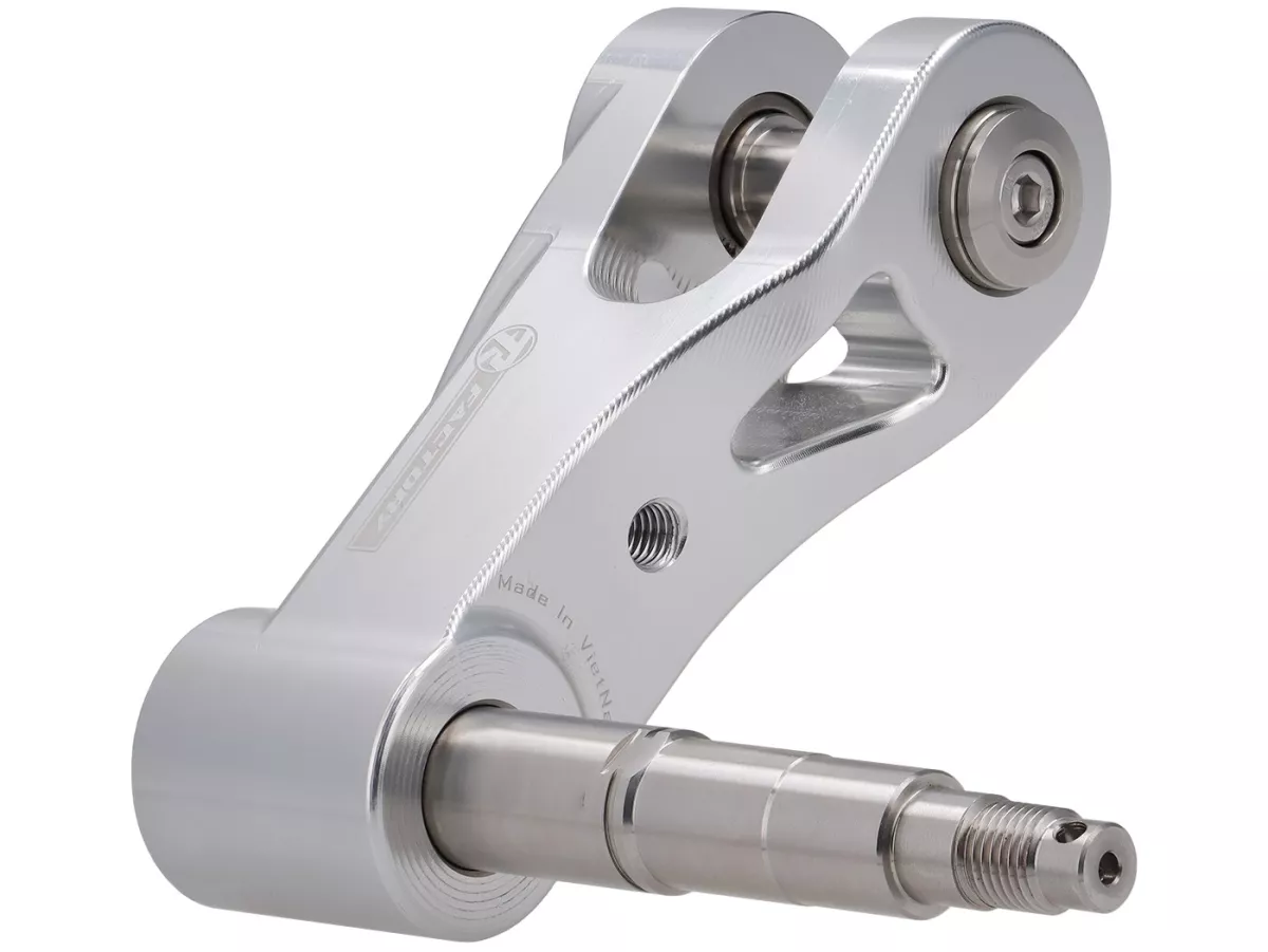 Forcellone TR Factory, argento per Vespa GTS, GTS Super, GTV, GT 60, GT, GT L, Sprint, Primavera, LX, LXV, S, ET2, ET4, 946, Piaggio Zip, Sfera Hexagon