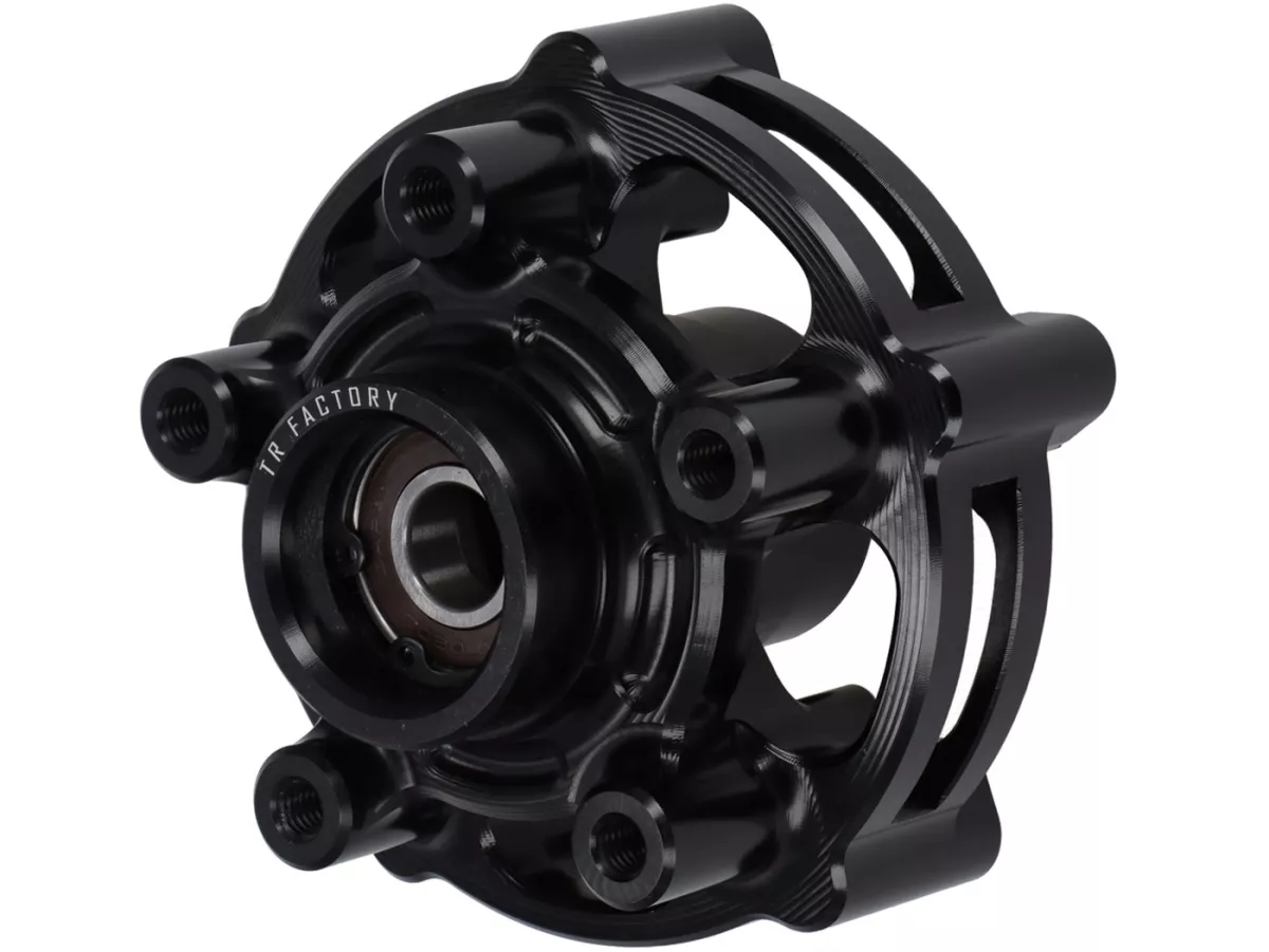 Wheel hub TR Factory CNC, black for Vespa Primavera, Sprint 125