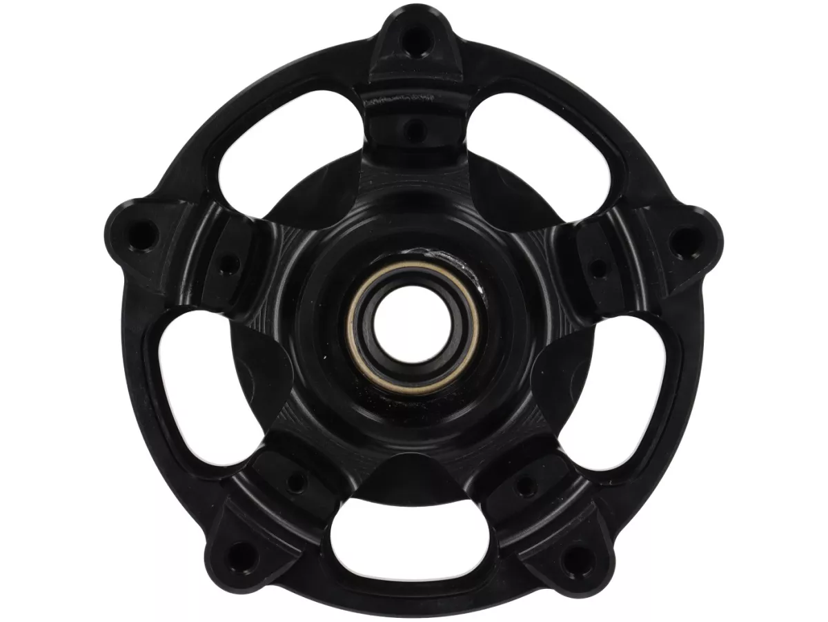 Wheel hub TR Factory CNC, black for Vespa Primavera, Sprint 125