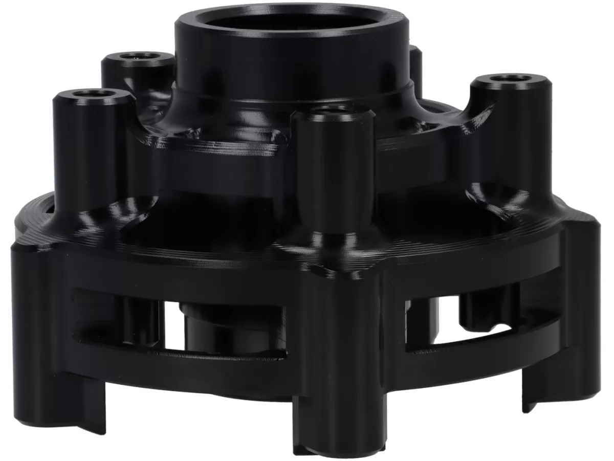Wheel hub TR Factory CNC, black for Vespa Primavera, Sprint 125