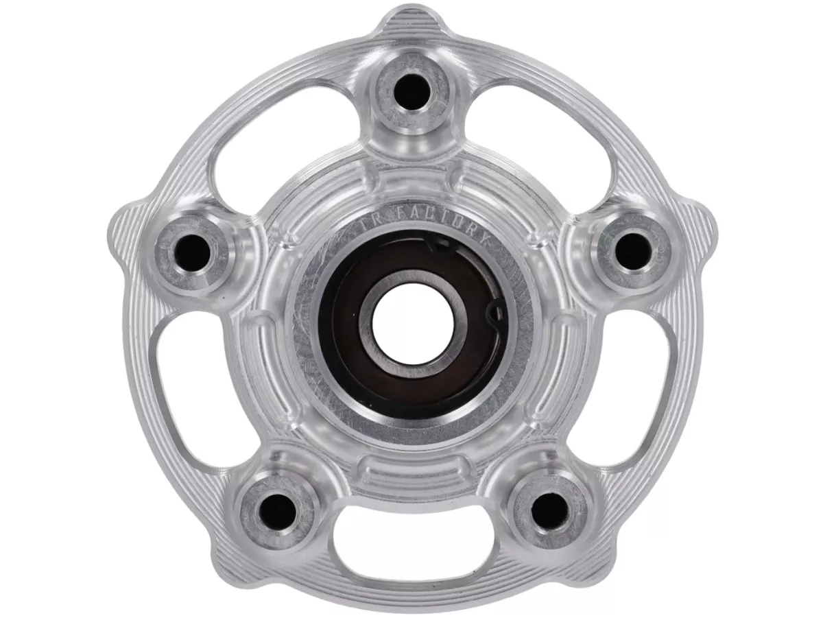 Moyeu de roue TR Factory CNC, argenté pour Vespa Primavera, Sprint 125-150ccm