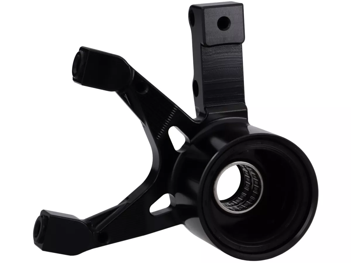Supporto pinza freno anteriore TR Factory 82mm, nero per Vespa Primavera, Sprint 125-150cc, GTS 125-300cm (2017-2022), GTV300-310cc