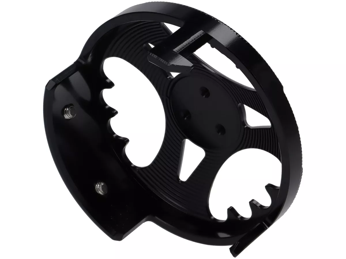 Copriforcellone motore in gomma silenziosa TR Factory nero per Vespa Primavera, Sprint 125-150cc