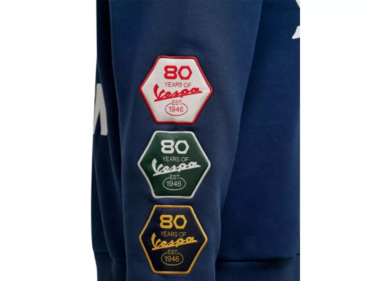Hoodie -VESPA- 80th - blau - XS