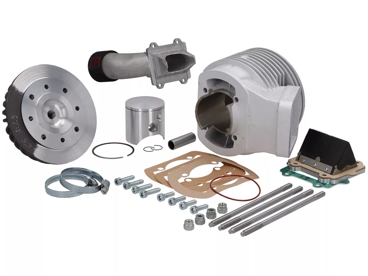 Zylinder -BFA/FRT 150cc (58x56,7mm, Pleuel 110/115mm)- Membraneinlaß, luftgekühlt - für Serienmotorgehäuse- Vespa V50, PV125, ET3, PK50, PK80, PK125