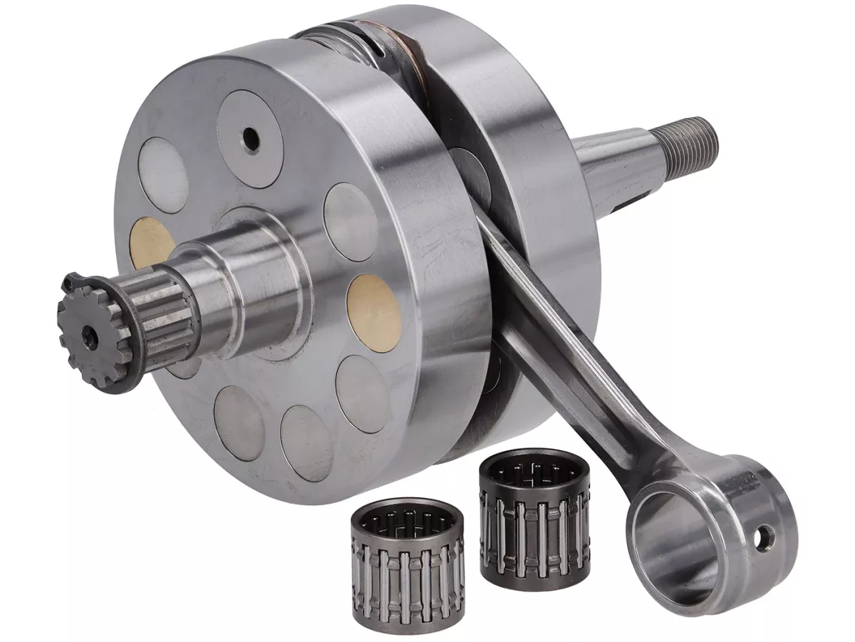 Crankshaft - BFA/FRT 244/288cc Solid-flange for diaphragm intake, stroke = 60 mm, connecting rod = 120 mm - Vespa V50, PV125, ET3, PK50, PK80, PK125