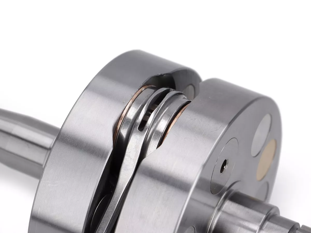 Crankshaft - BFA/FRT 244/288cc Solid-flange for diaphragm intake, stroke = 60 mm, connecting rod = 120 mm - Vespa V50, PV125, ET3, PK50, PK80, PK125