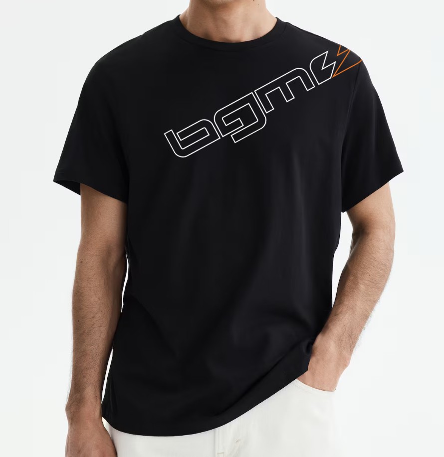 T-shirt -bgm- Deep Black - L