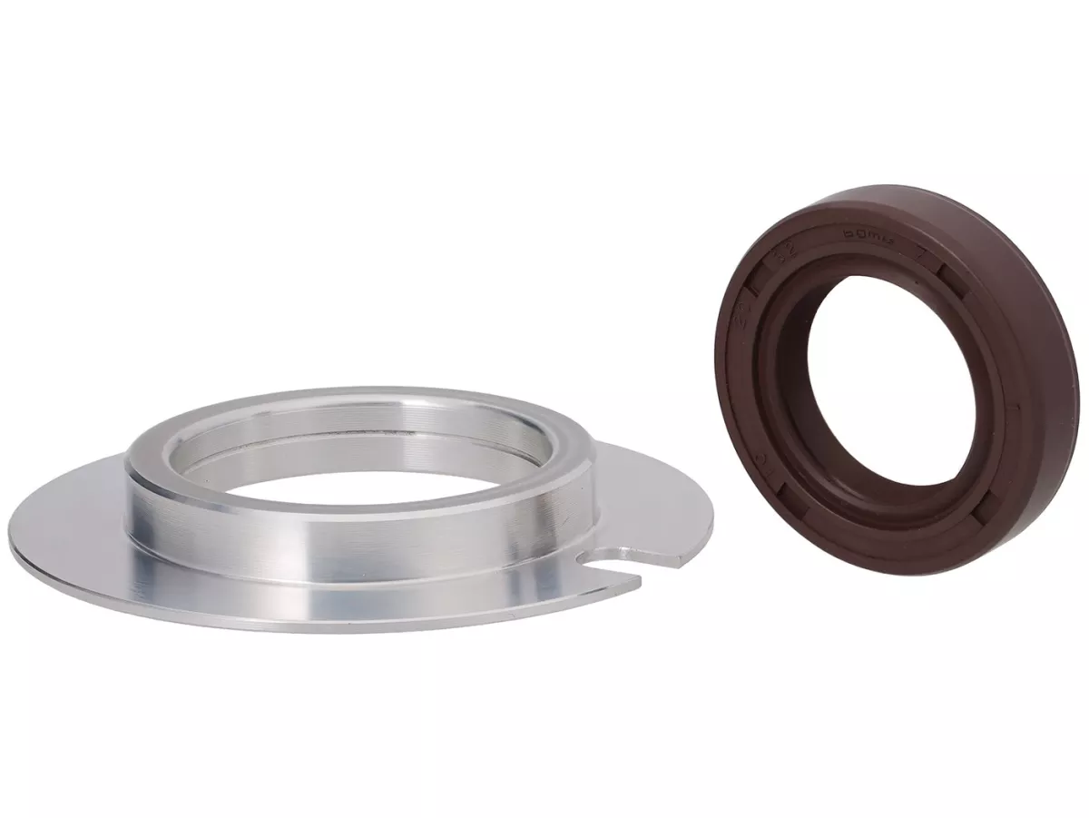 Wellendichtring mit Adapter SB 20x40/60x7mm -BGM PRO FKM/Viton® (E10 beständig)- verwendet für Kurbelwelle Lichtmaschinenseite Vespa Largeframe (-1976) Sprint, Super, TS, GT125, GTR125, VNA, VNB, VBA, VBB, Wideframe (zusätzlich Kurbelwelle Antriebsseite)