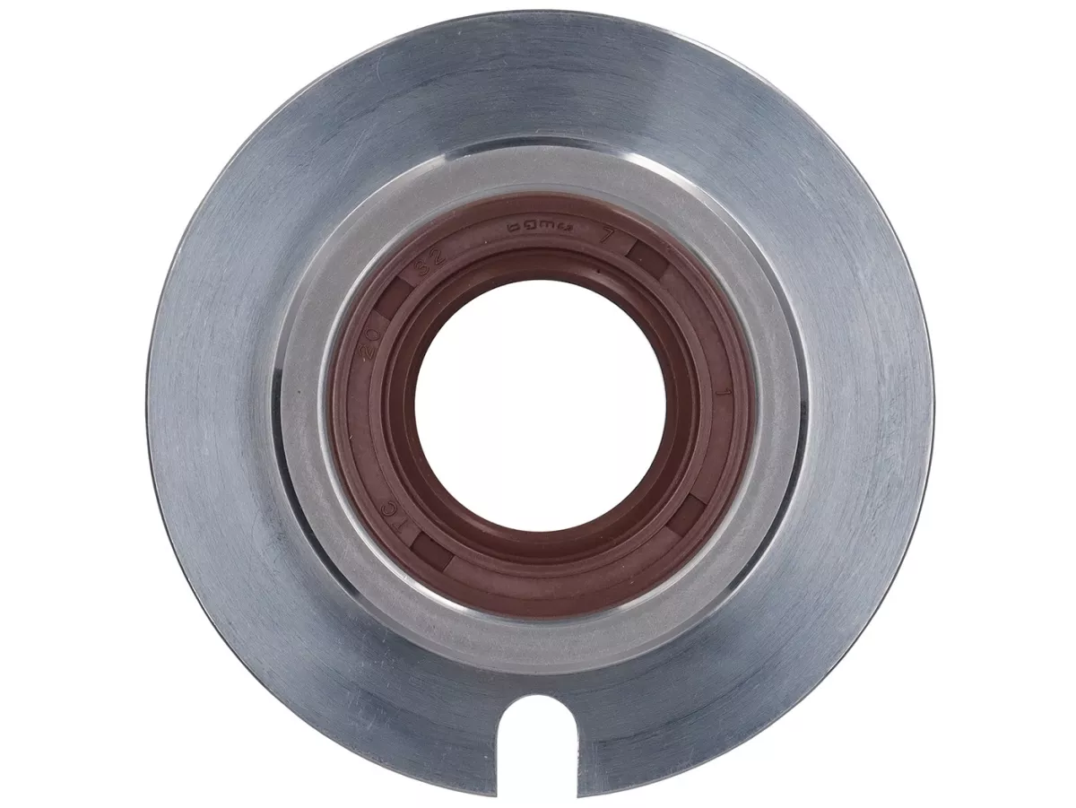 Wellendichtring mit Adapter SB 20x40/60x7mm -BGM PRO FKM/Viton® (E10 beständig)- verwendet für Kurbelwelle Lichtmaschinenseite Vespa Largeframe (-1976) Sprint, Super, TS, GT125, GTR125, VNA, VNB, VBA, VBB, Wideframe (zusätzlich Kurbelwelle Antriebsseite)