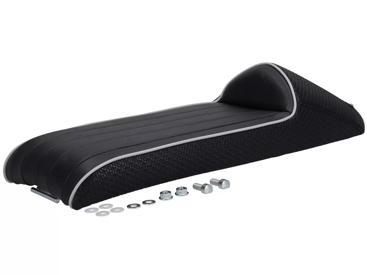 Seat - BGM PRO SHARP TAIL - Lambretta LI, LI S, SX, TV, DL, GP - with magnetic latch
