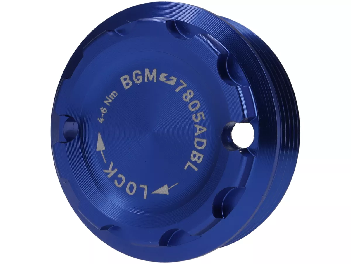 Afdekdop M28x1 - BGM PRO, CNC, blauw - Vespa