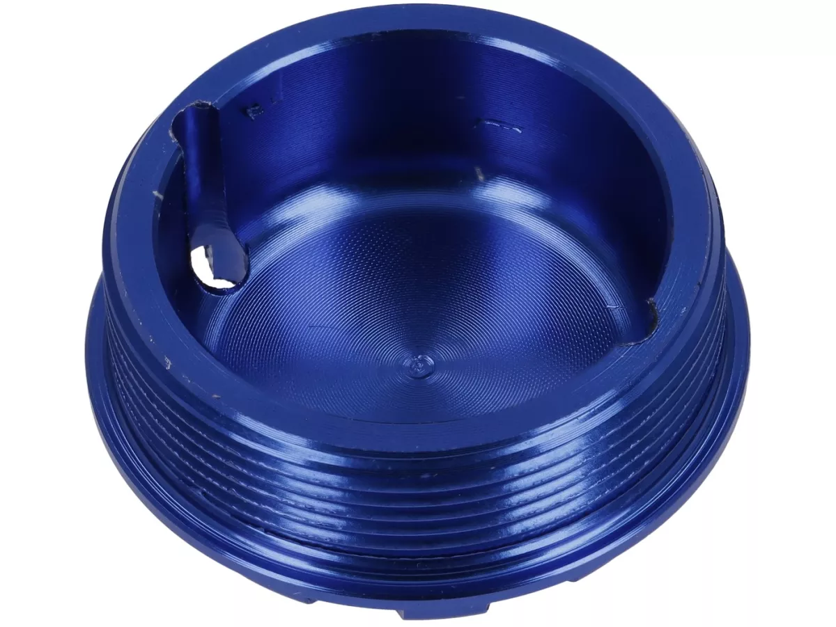 Afdekdop M28x1 - BGM PRO, CNC, blauw - Vespa