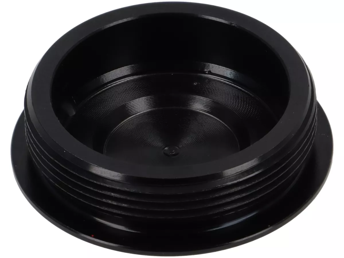 Afdekdop M28x1 - BGM PRO, CNC, zwart - h=4 mm, Vespa