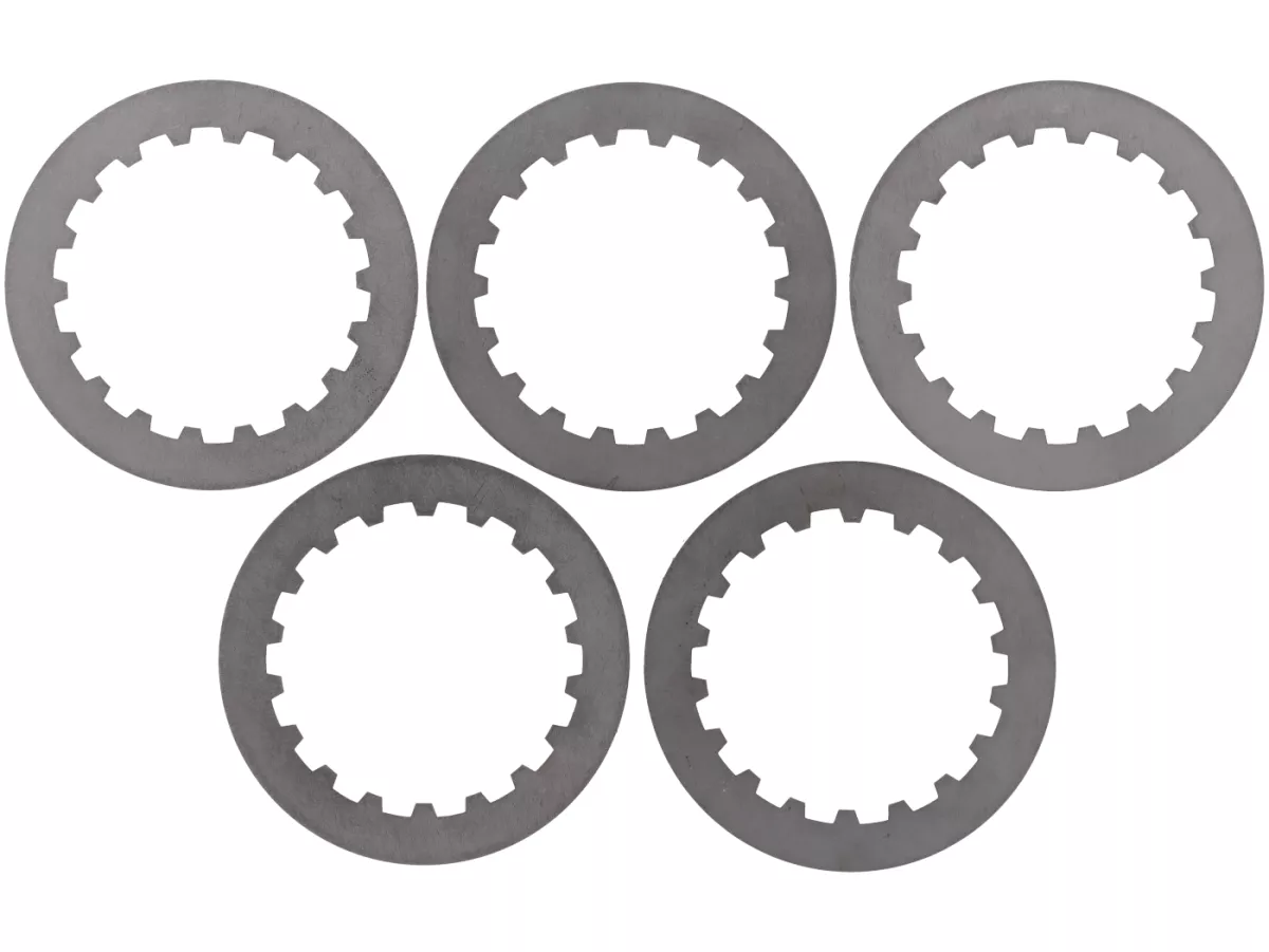 Koppelingsvoering set incl. stalen platen -BGM PRO SPORT Alu- type Honda CR80 (smalle platen, 14mm), geschikt voor koppelingskorf Vespa Cosa2/FL (1992-), PX (1995-), Superstrong, Scooter & Service, MMW, Ultrastrong - 4-discs
