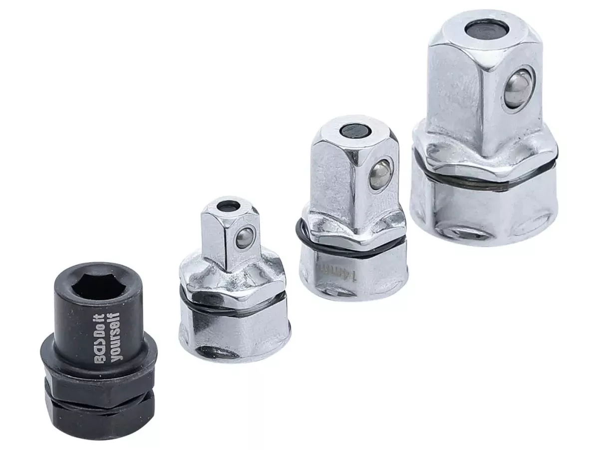 Adapterset -BGS Technic- voor ratel-ringsleutels - 4-delig