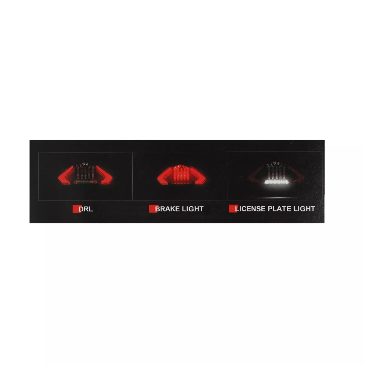 Bakljus – DMP – LED – Yamaha Aerox 50–100, MBK Nitro 50–100, Italjet Dragster 2T 50–180, CPI Oliver 50–125, Aragon 50–125