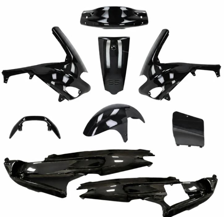 Verkleidungsteileset -DMP- 9-tlg. - Gilera Runner bis Bj.2005 - schwarz (197)
