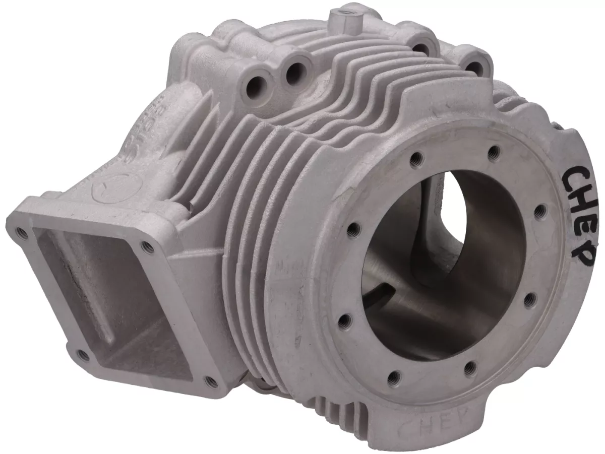 Replacement Cylinder - EGIG PERFORMANCE 'Cheb500' 220cc, single exhaust port (hand-finished), bore Ø68mm, stroke 60mm, connecting rod 117 mm – Vespa PV125, ET3 125, PK125