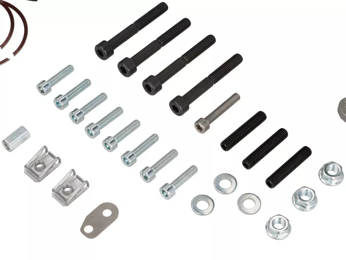 Cilinder - EGIG PERFORMANCE 'Cheb500' 220 cc, enkele uitlaatpoort (met de hand bewerkt),  boring Ø 68 mm, slag 60 mm, drijfstang 117 mm, Ø 34 mm inlaatspruitstuk – Vespa PV125, ET3 125, PK125