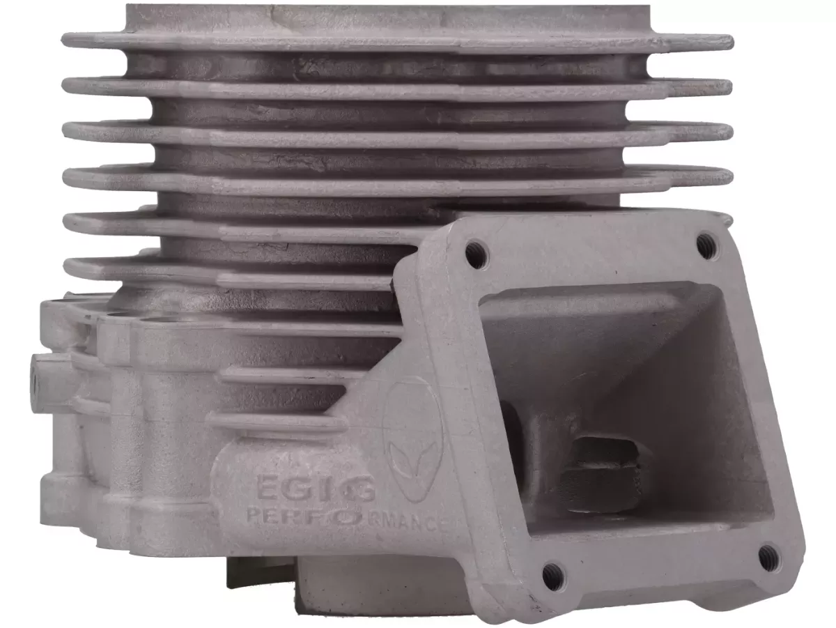 Cilinder - EGIG PERFORMANCE 'Cheb500' 220 cc, enkele uitlaatpoort (met de hand bewerkt),  boring Ø 68 mm, slag 60 mm, drijfstang 117 mm, Ø 34 mm inlaatspruitstuk – Vespa PV125, ET3 125, PK125