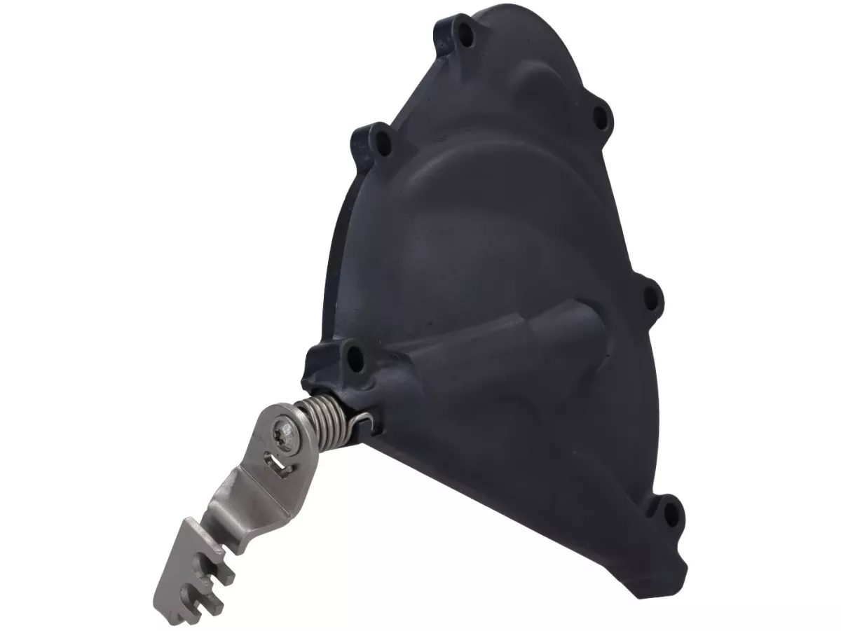 Tapa del embrague (reforzada) - Brazo de embrague FRT EVO3 con tres puntos de fijación - Vespa PK XL2 - también compatible con Vespa V50, PV, ET3, PK XL, ETS - negro