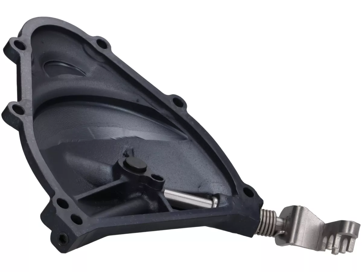 Tapa del embrague (reforzada) - Brazo de embrague FRT EVO3 con tres puntos de fijación - Vespa PK XL2 - también compatible con Vespa V50, PV, ET3, PK XL, ETS - negro