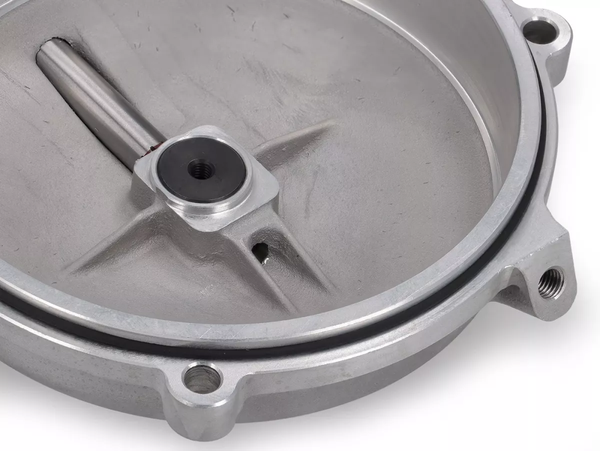 Clutch Cover - FRT Road Vespa Large Frame (1962–2016) - Vespa PX, T5 125cc, Cosa, Rally, Sprint, VNB4T–VNB6T, VBB2T, VNC1T, VLA1T, VBC1T, VNL2T, VNL3T, silver