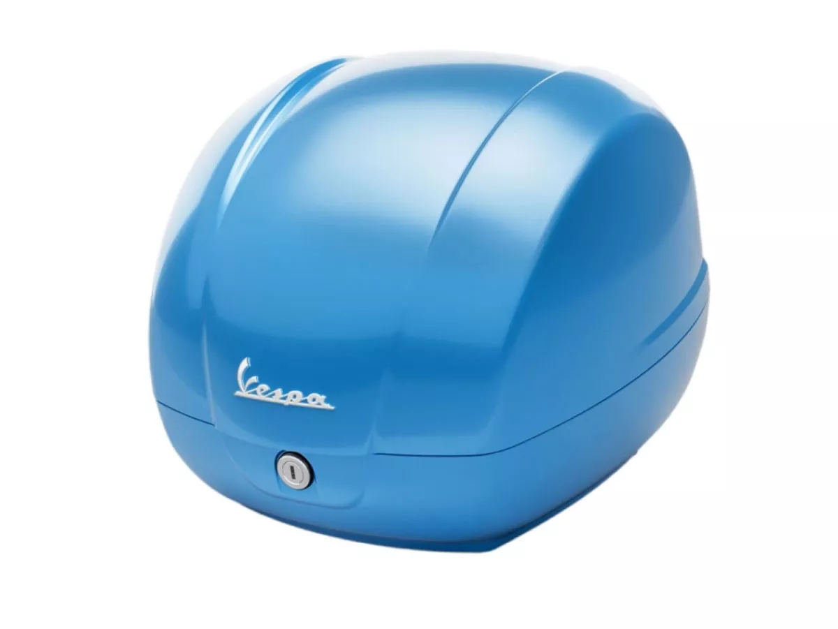 Topcase Piaggio, FMS 2025, 36 l, blå (A19) till Vespa GTS, GTS Super, GTV, GT 60, 125–310 cc