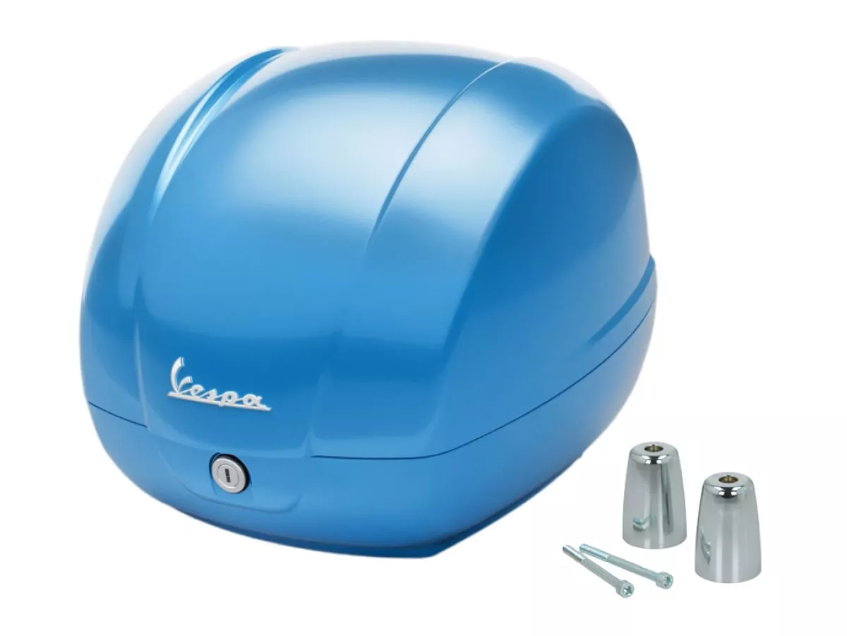 Topcase Piaggio, FMS 2025, 36 l, blå (A19) till Vespa GTS, GTS Super, GTV, GT 60, 125–310 cc