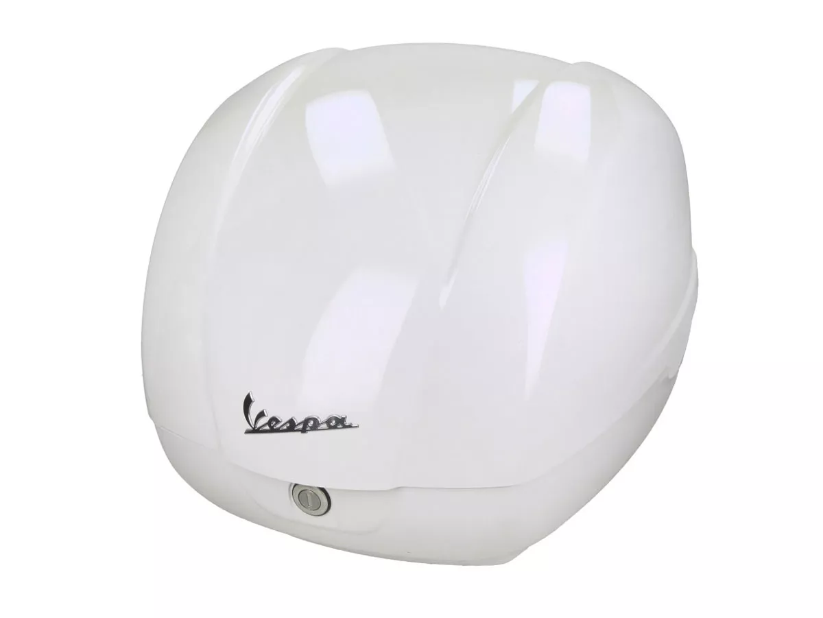 Topcase Piaggio, FMS 2025, 36 l, vitt (B04) till Vespa GTS, GTS Super, GTV, GT 60, 125–310 cc