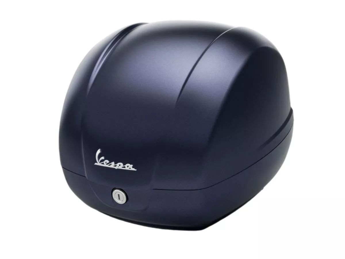 Topcase Piaggio, FMS 2025, 36 l, blå (288/A) till Vespa GTS, GTS Super, GTV, GT 60, 125–310 ccm