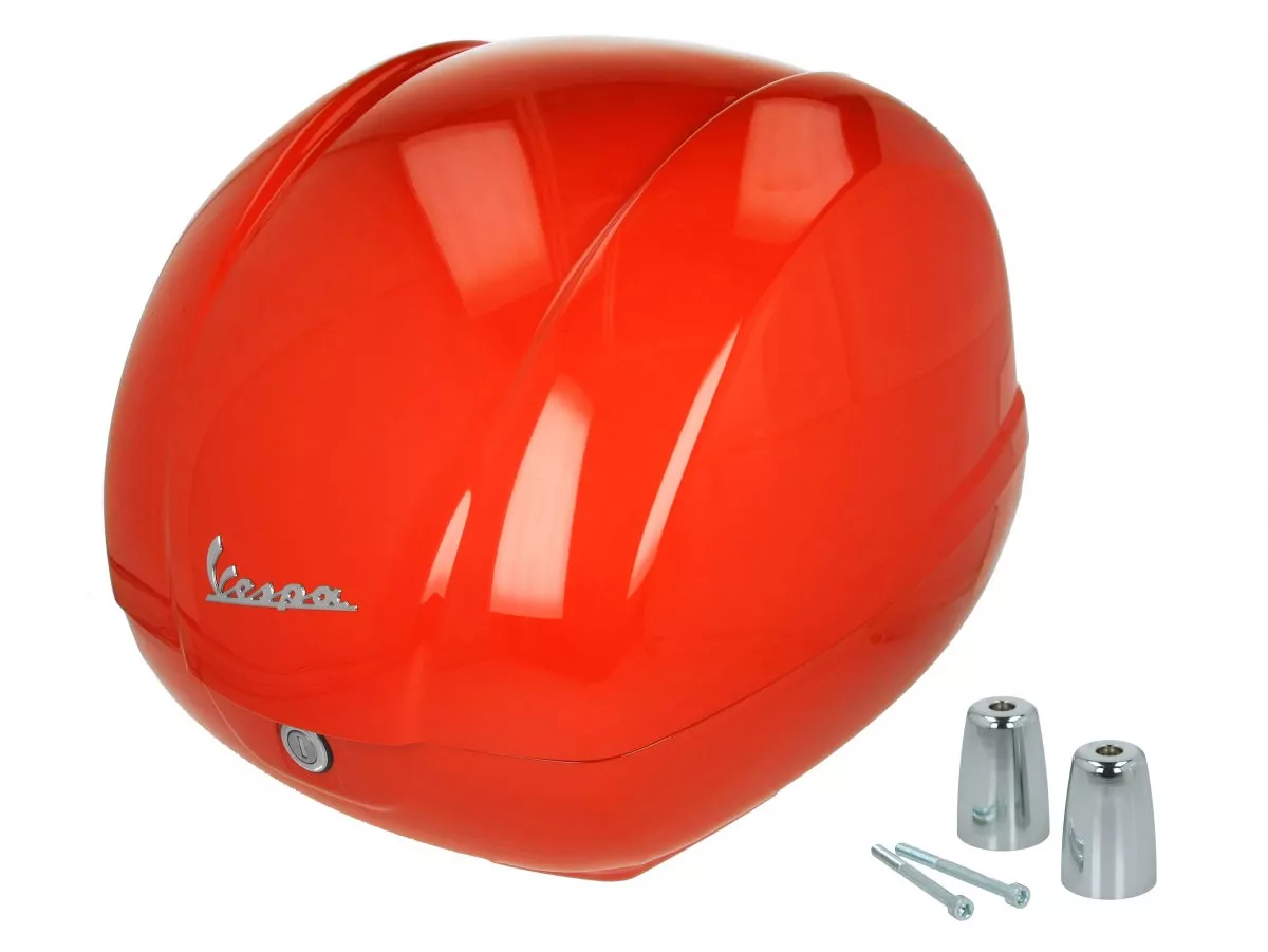 Topcase Piaggio, FMS 2025, 36 l, orange (A11) till Vespa GTS, GTS Super, GTV, GT 60, 125–310 cc