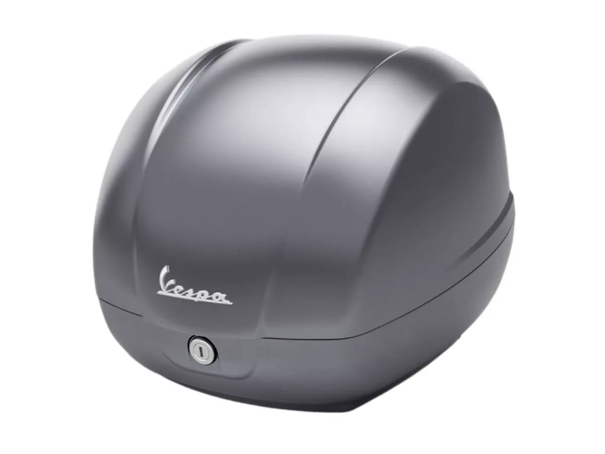 Top Case Piaggio, FMS 2025, 36 l, grå (707/C) till Vespa GTS, GTS Super, GTV, GT 60, 125–310 cc
