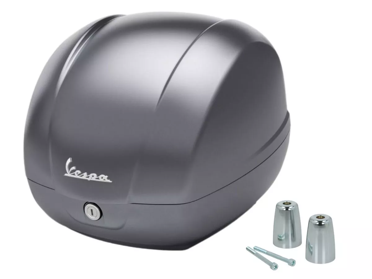 Top Case Piaggio, FMS 2025, 36 l, grå (707/C) till Vespa GTS, GTS Super, GTV, GT 60, 125–310 cc