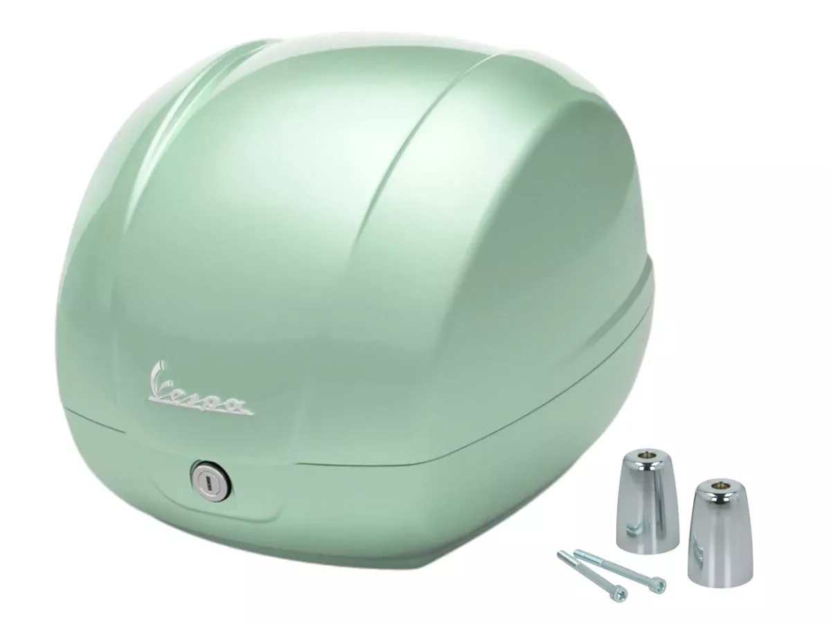 Top Case Piaggio, FMS 2025, 36 l, grön (350/A) till Vespa GTS, GTS Super, GTV, GT 60, 125–310 ccm