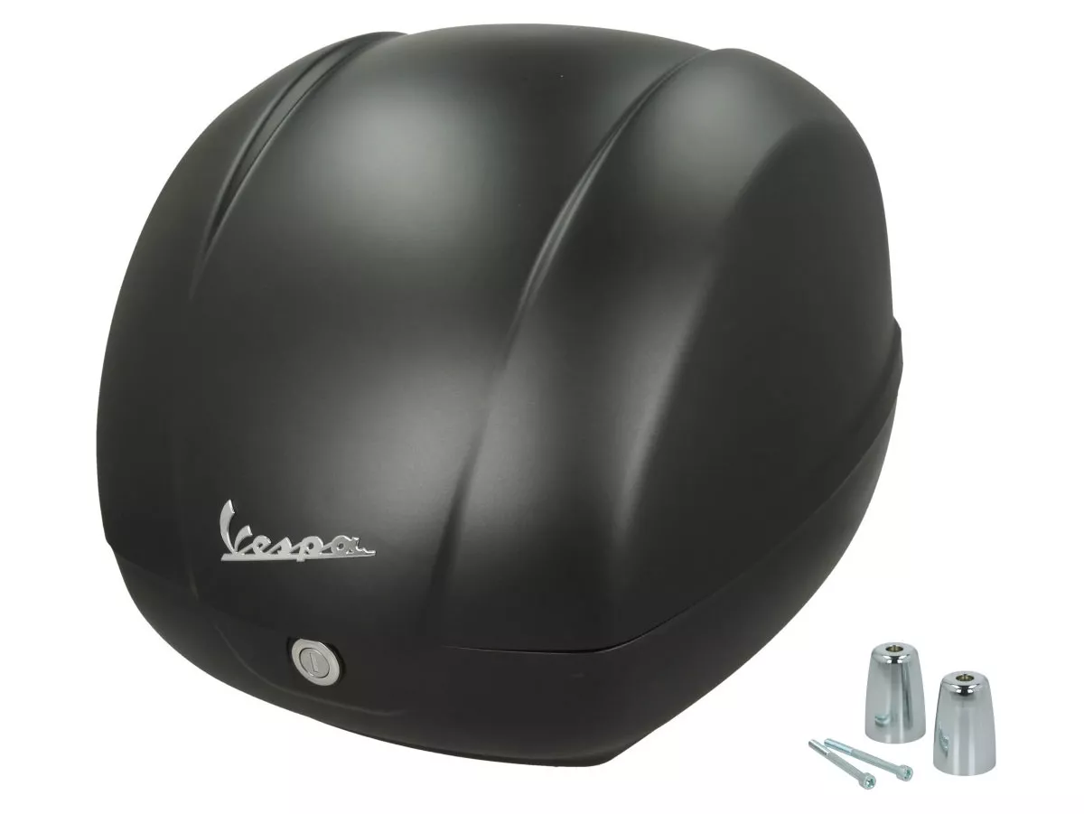 Topcase Piaggio, FMS 2025, 36 l, svart (99/C) till Vespa GTS, GTS Super, GTV, GT 60, 125–310 cc