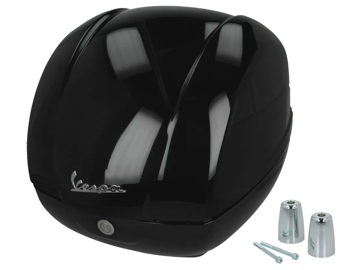 Topcase Piaggio, FMS 2025, 36 l, svart (094) till Vespa GTS, GTS Super, GTV, GT 60, 125–310 cc