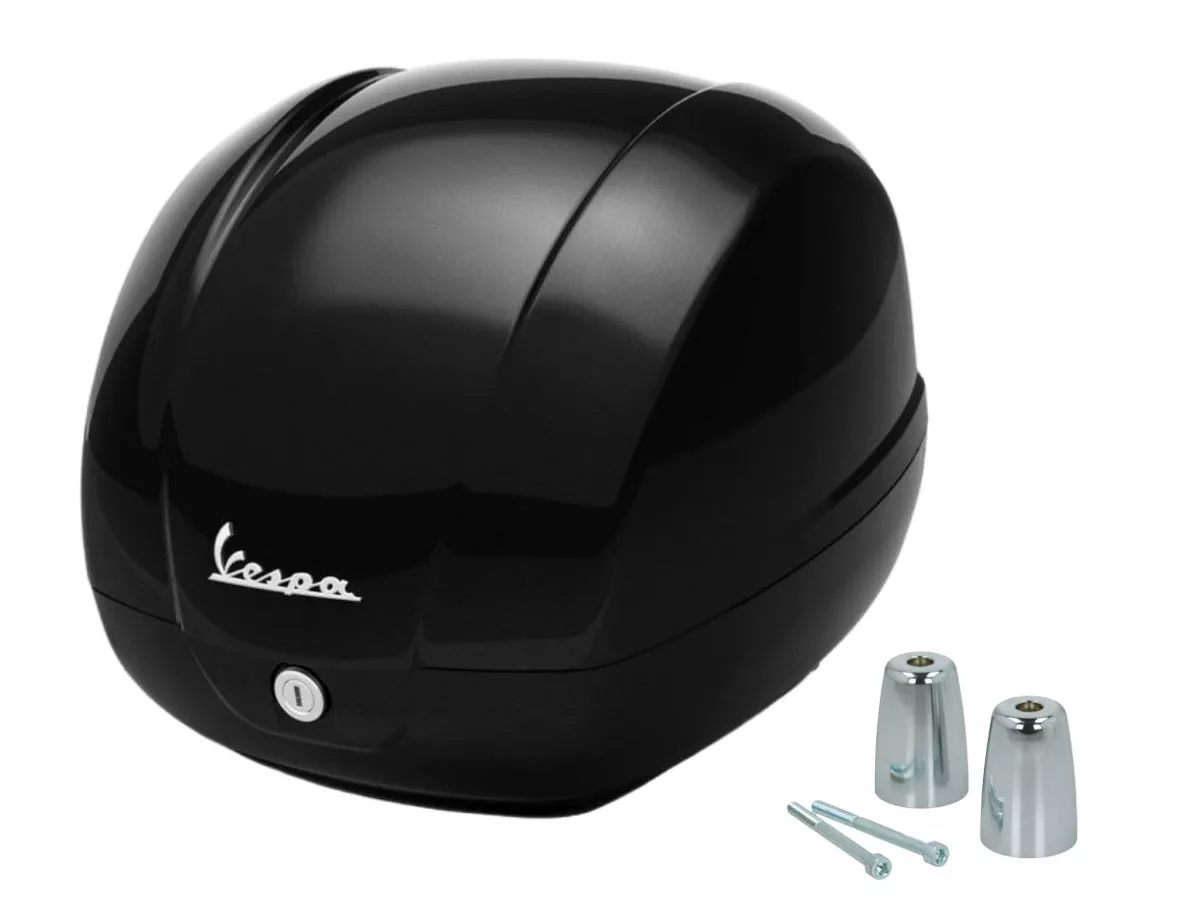 Topcase Piaggio, FMS 2025, 36 l, svart (98/A) till Vespa GTS, GTS Super, GTV, GT 60, 125–310 cc