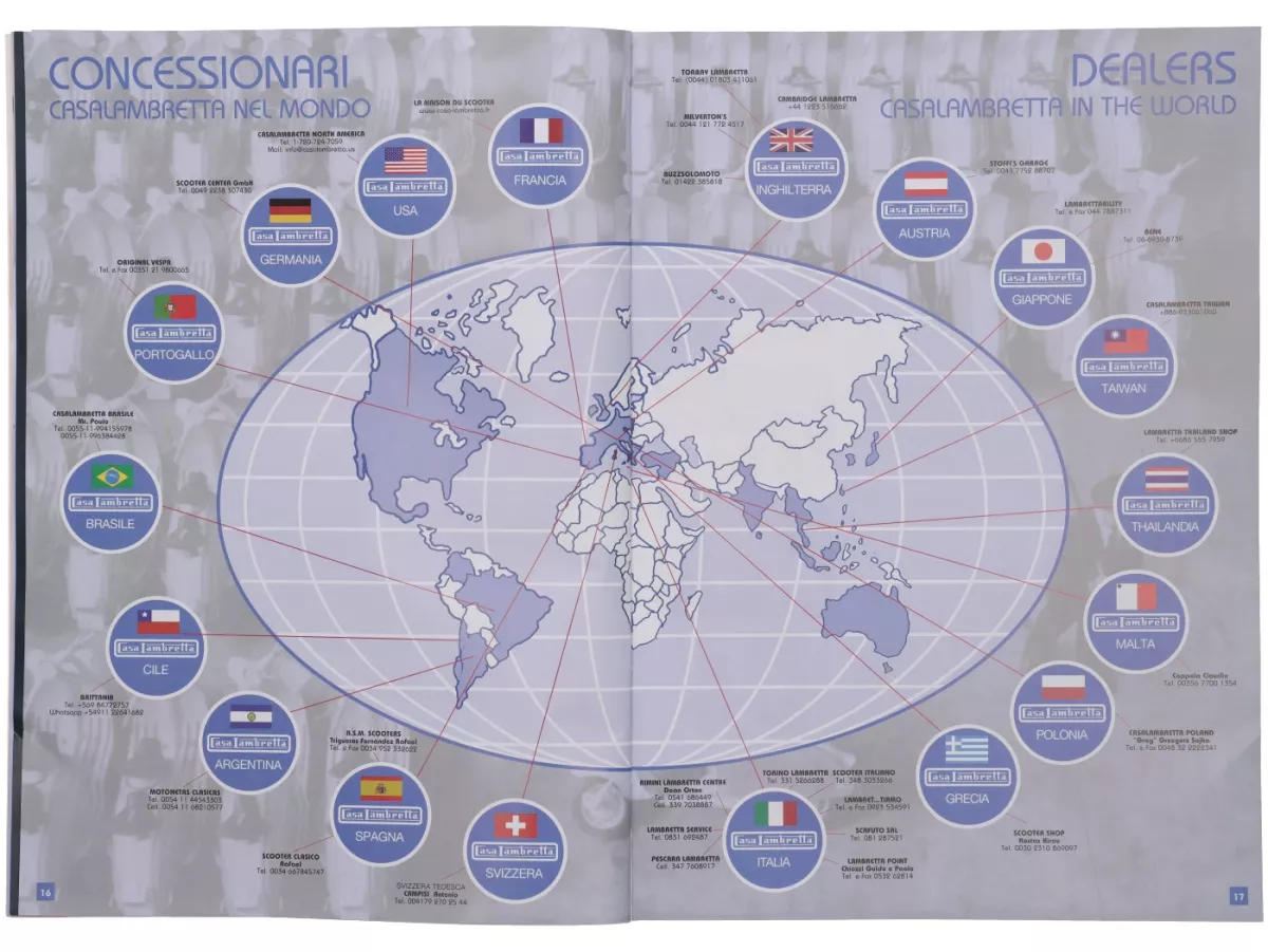 Katalog -CASA LAMBRETTA- Spare Parts Catalogue 2026 - 416 Seiten - LI, TV, LIS, SX, DL, JUNIOR, LUI