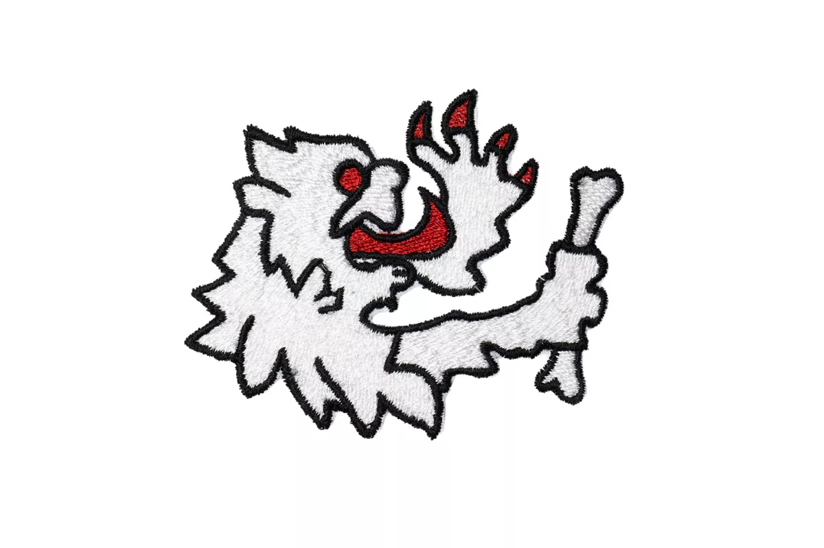 Aufnäher - Patch -MALOSSI- Malossi-Löwenkopf mit gesticktem Saum