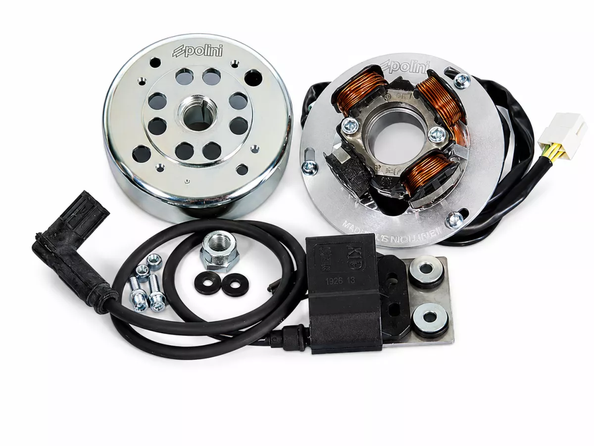 Accensione -POLINI- Piaggio LC 125-180 cc 2 tempi - Gilera Runner FX/FXR 125-180, Italjet Dragster 125-180, Hexagon LX/LXT 125-180 - con CDI adatto anche per Piaggio SKR125, SKR150, TPH125, Skipper125, Skipper150