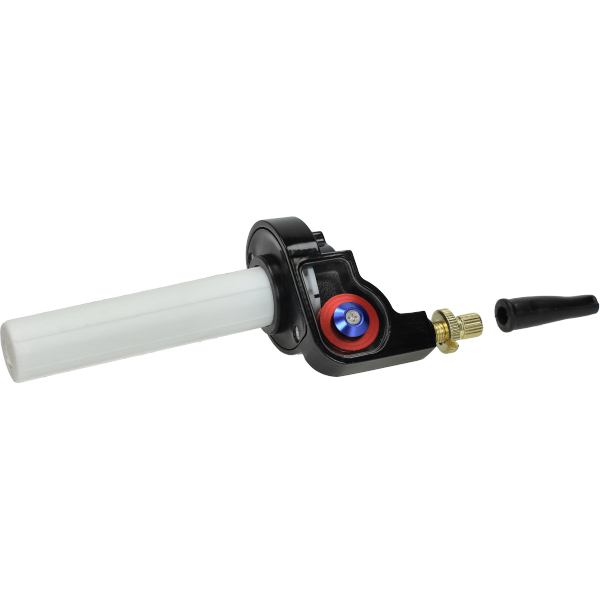 Snabbgasreglage – POWER 1 – Ø=22 mm, horisontellt – svart/rött
