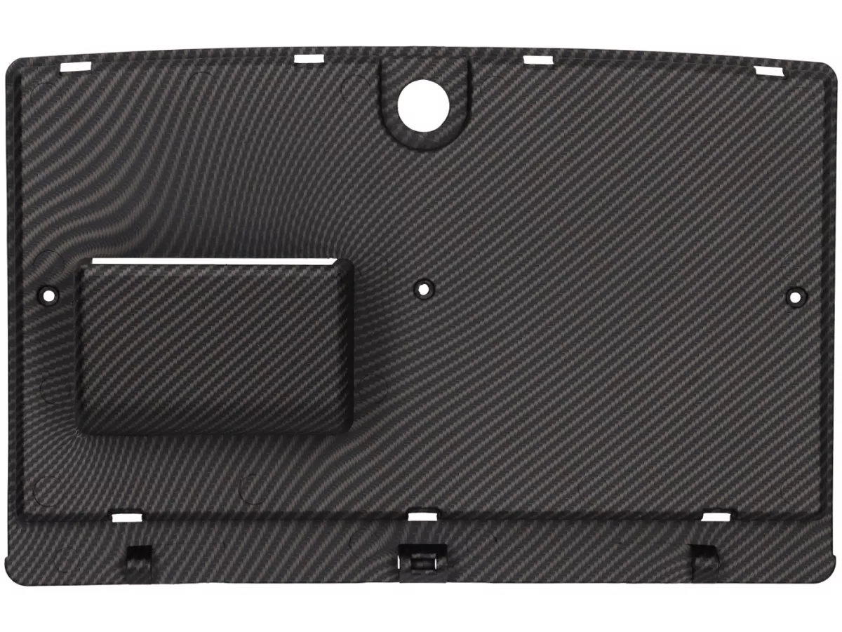 Inner luggage compartment flap Royal Alloy, carbon look for GP, TG, JPS 125-350cc