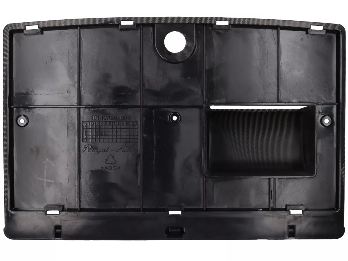 Inner luggage compartment flap Royal Alloy, carbon look for GP, TG, JPS 125-350cc