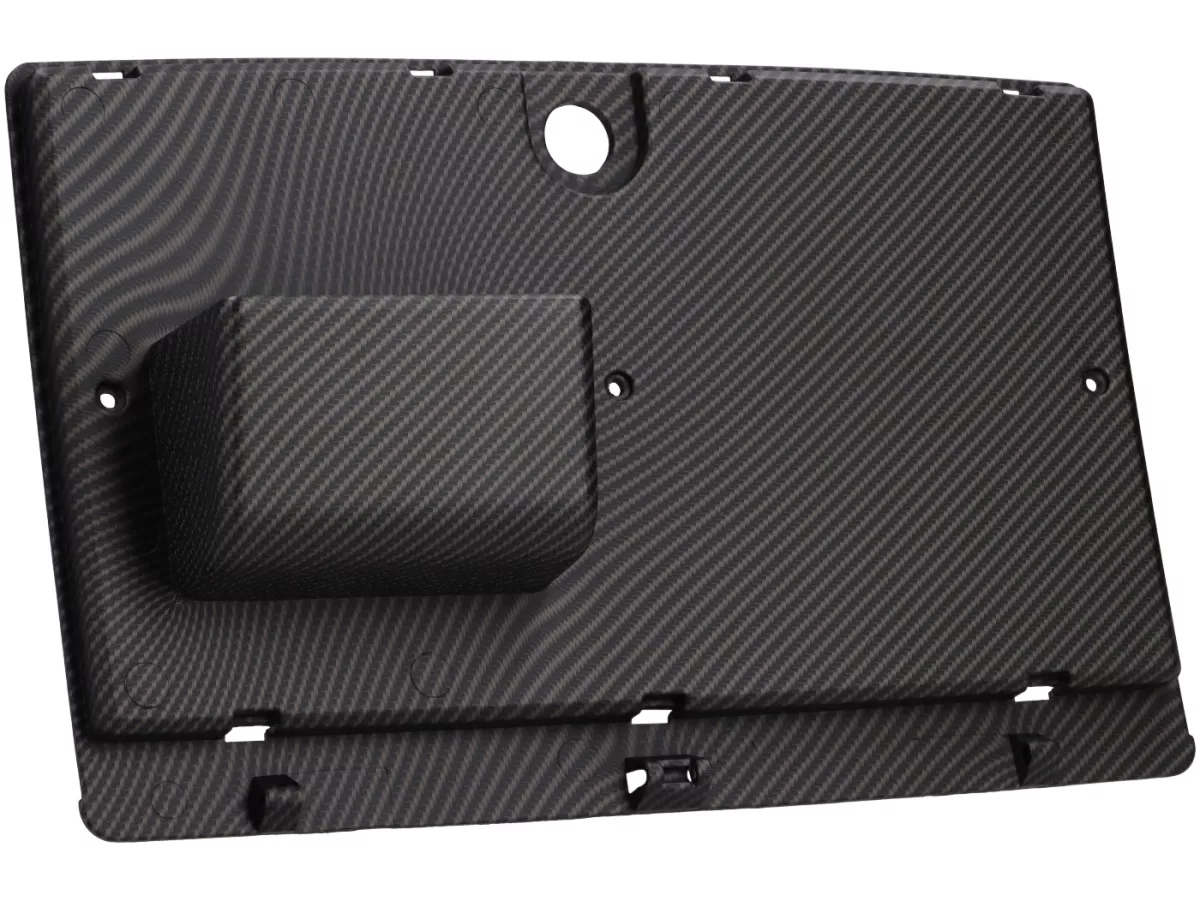 Inner luggage compartment flap Royal Alloy, carbon look for GP, TG, JPS 125-350cc